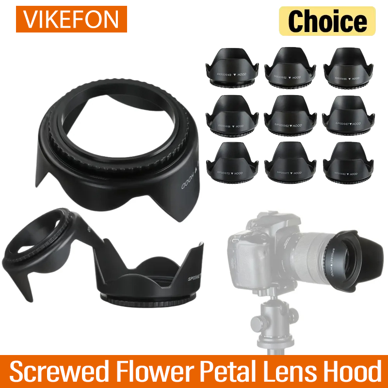 Lens Hood Petal - VIKEFON Lens Hood 49mm 52mm 55mm
