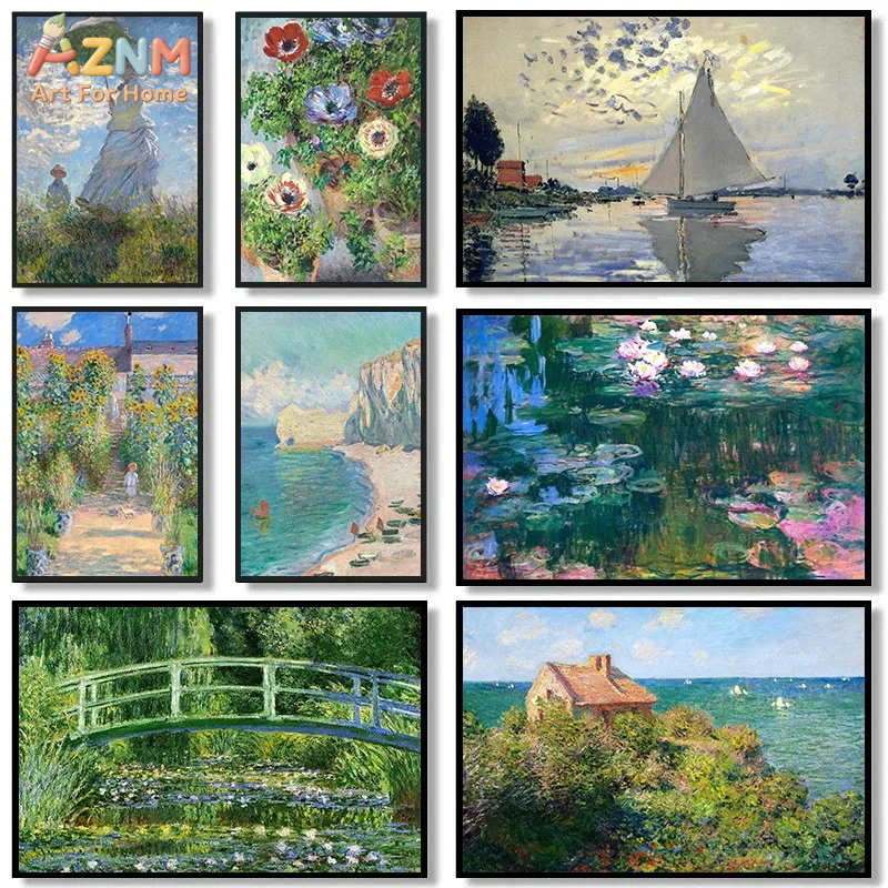 Photography Angle - Claude Monet Water Lilies Classical Garden