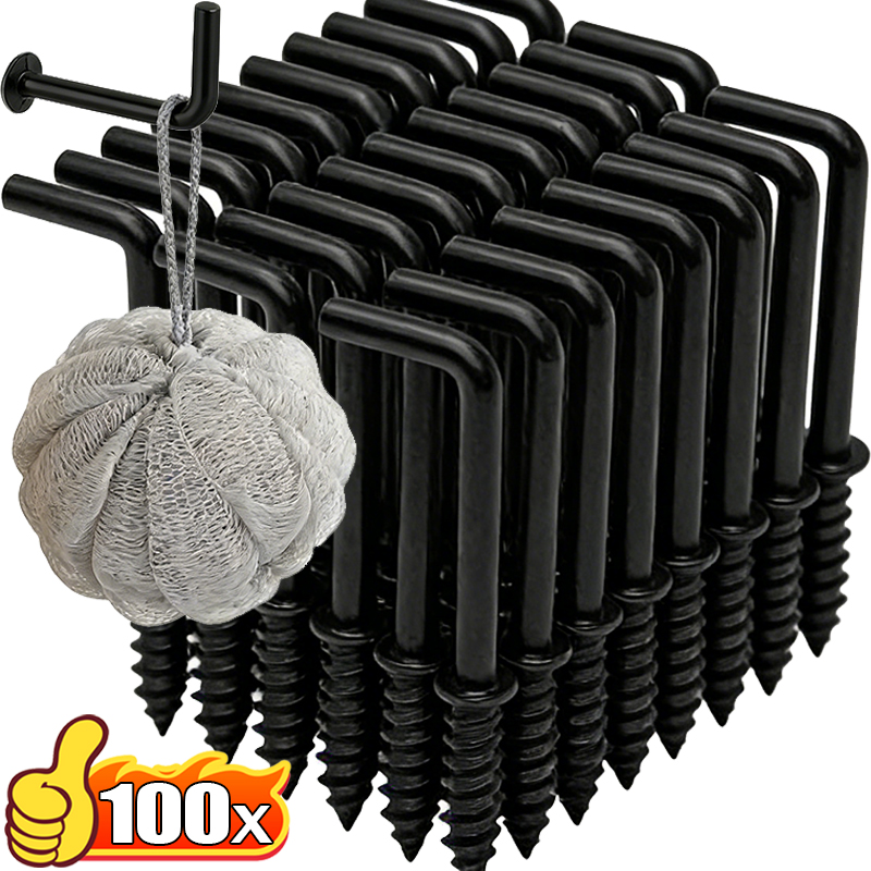 Photography Angle - Black Self Tapping Screw Hook for