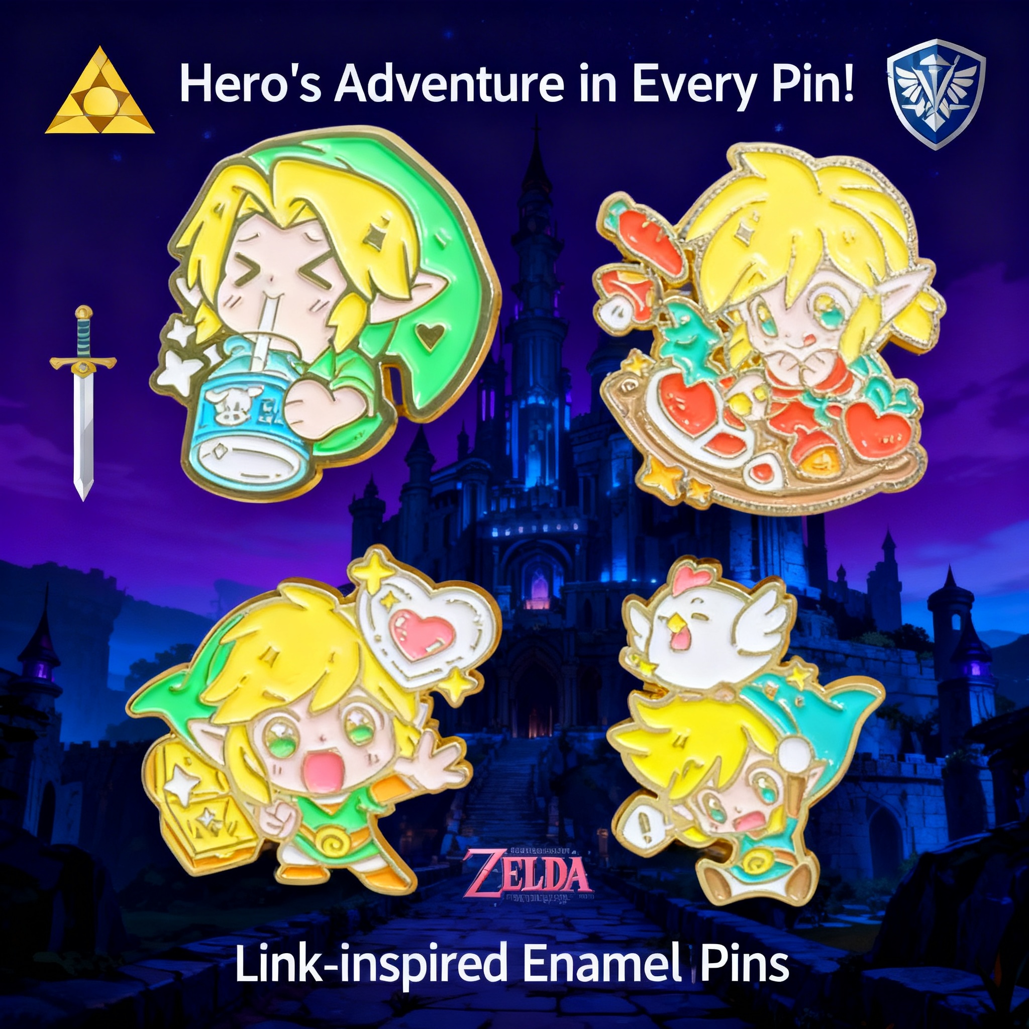 Photography Style - Adventure Game Badges Enamel Pin Brooches