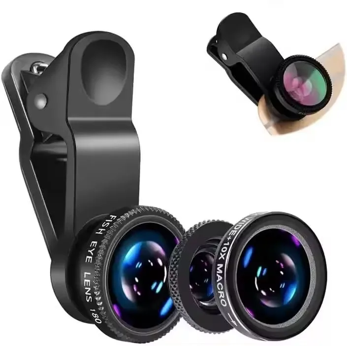 Photography Kit Xiaomi - 3in1 Clip-On Camera Lens for Smartphone