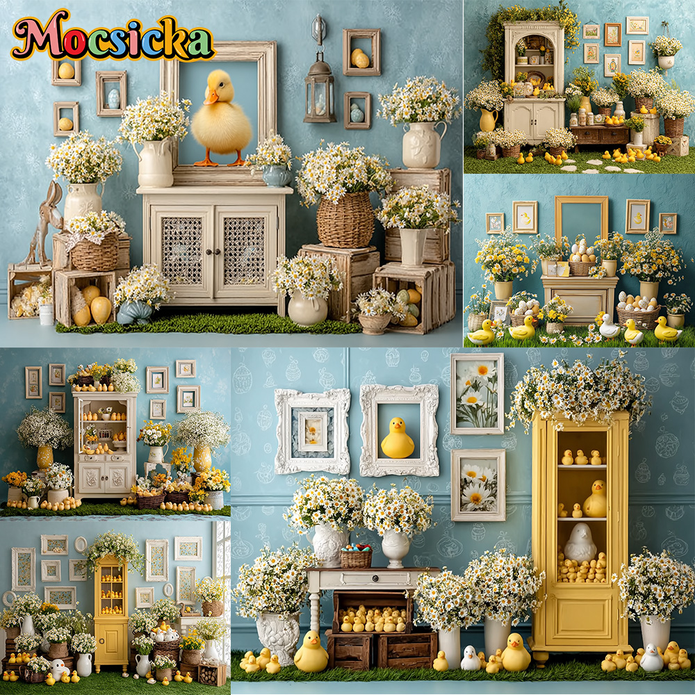 Photography Duck - Mocsicka Photography Backdrop Cute Little Yellow