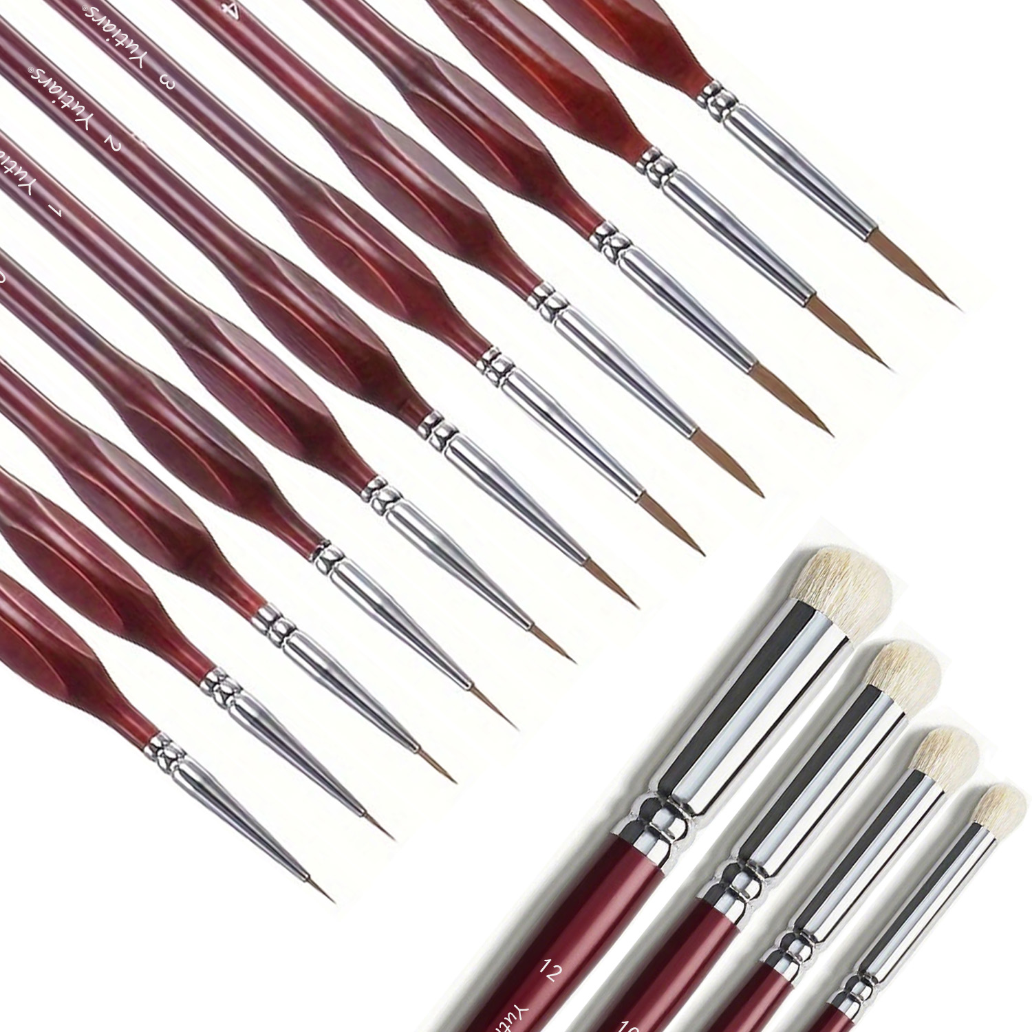 Photography Fine Art - Paint Brush Set, Fine Detail Wood