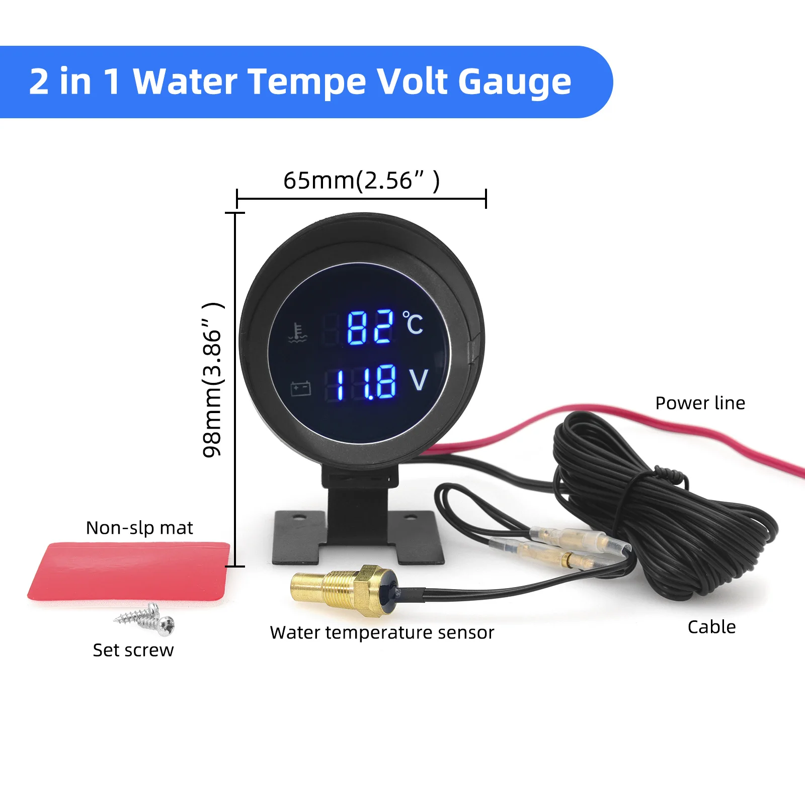 2 in 1 Round LED Digital Water - Light Meter Incident avis et prix