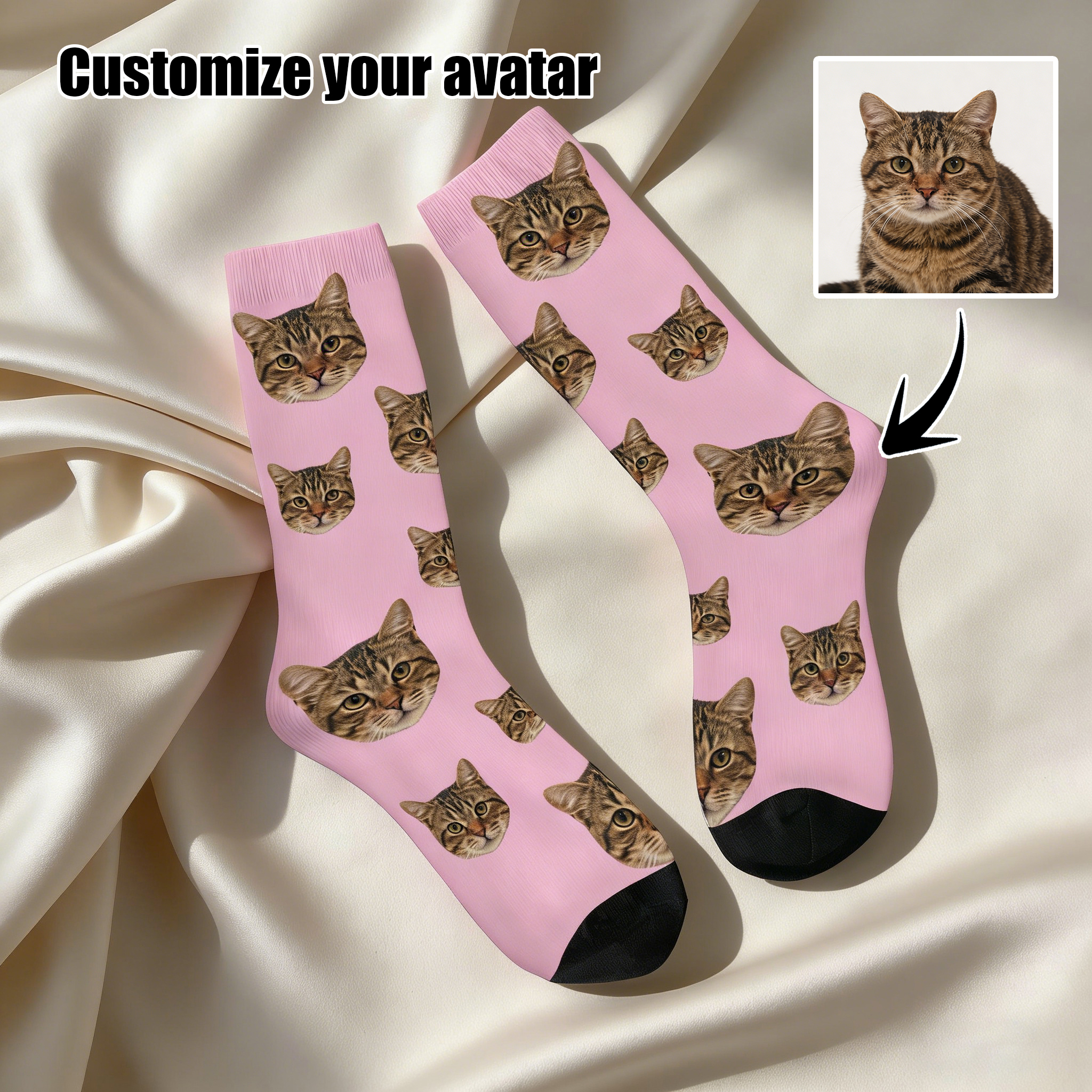 Customized face-shaped socks   - Photography Style avis et prix