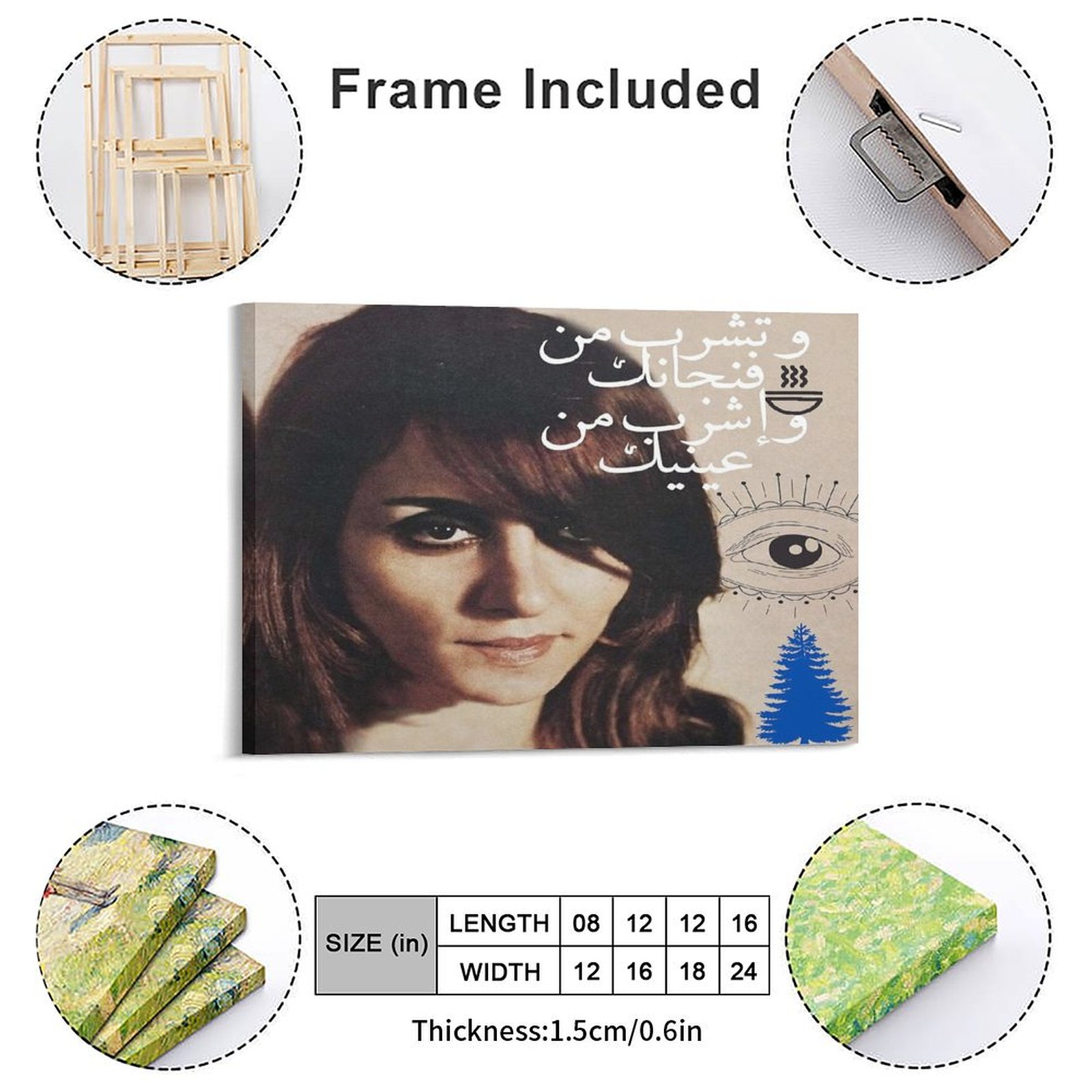Fayrouz Canvas Paintings Plaqu - Photography Pose avis et prix