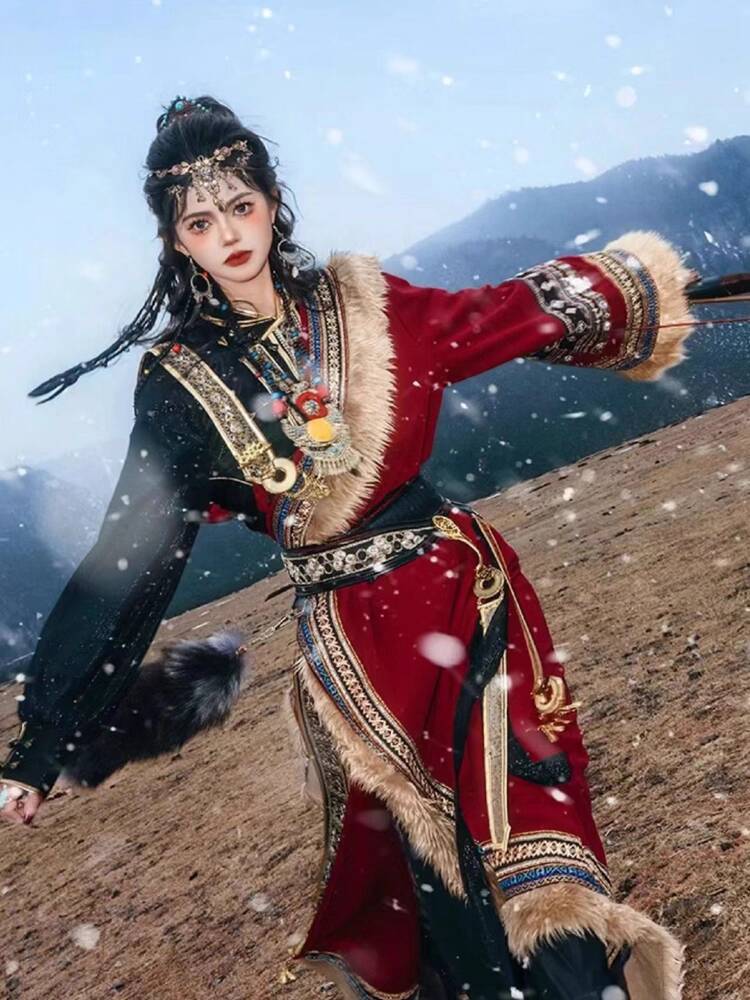 New Tibetan robe Tibet brigade - Photography Style avis et prix