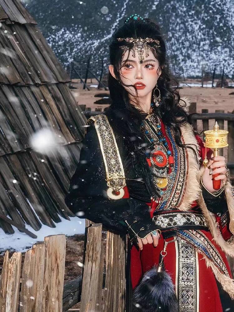 New Tibetan robe Tibet brigade - Photography Style avis et prix