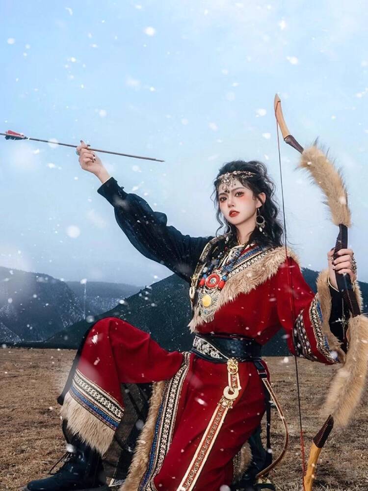New Tibetan robe Tibet brigade - Photography Style avis et prix
