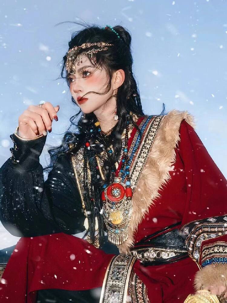 New Tibetan robe Tibet brigade - Photography Style avis et prix