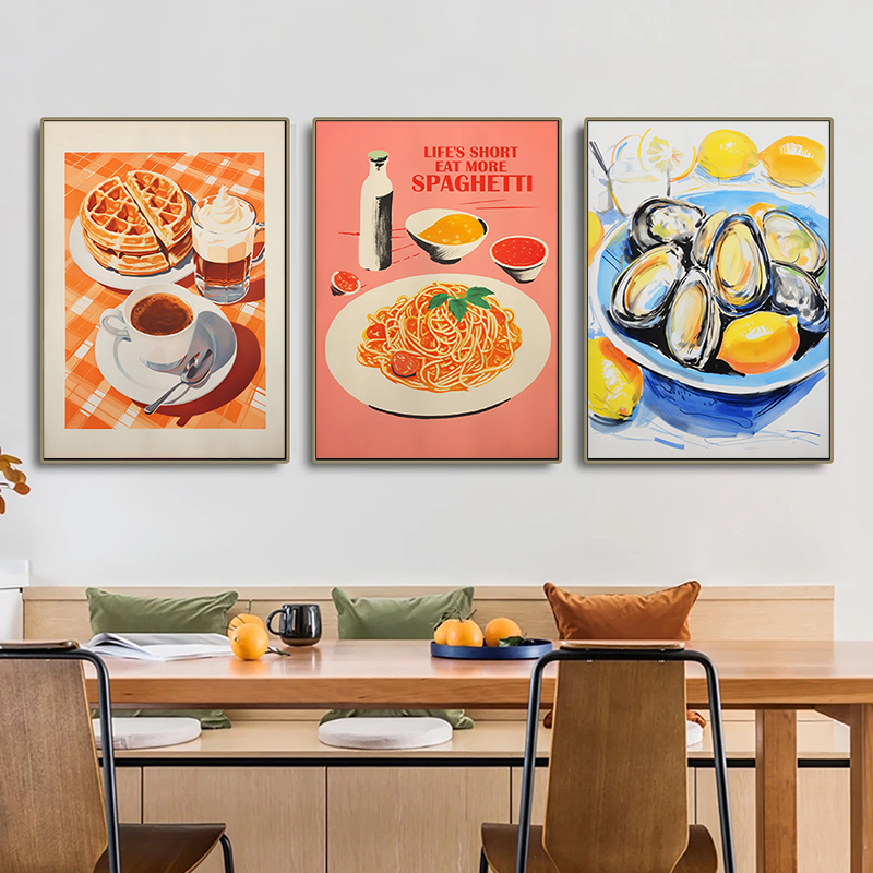 Vintage Food Poster Eggs Bacon - Photography Food avis et prix