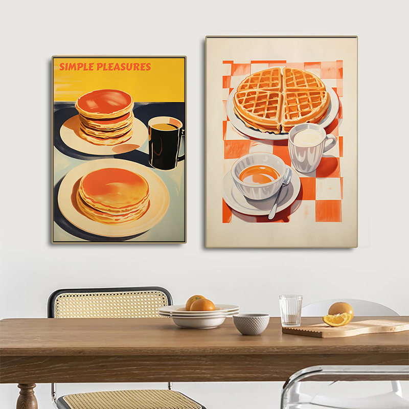 Vintage Food Poster Eggs Bacon - Photography Food avis et prix