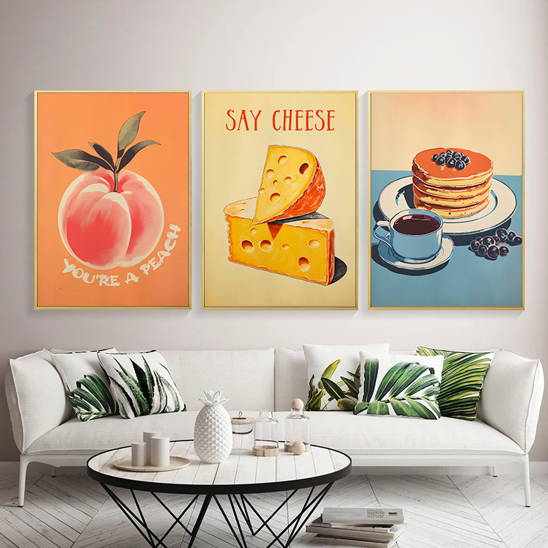 Vintage Food Poster Eggs Bacon - Photography Food avis et prix