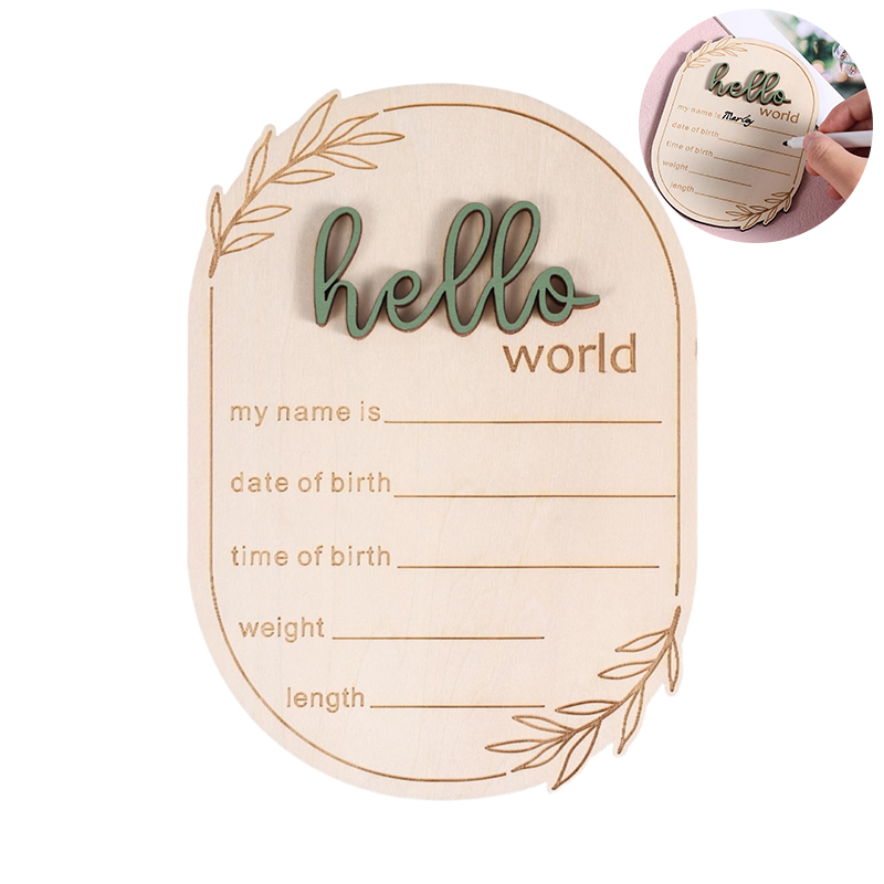 1Pcs Hello World Newborn Sign  - Photography Prompt avis et prix