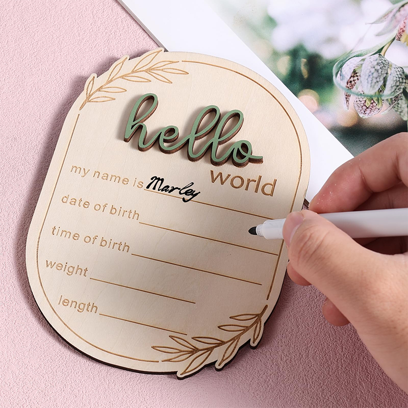 1Pcs Hello World Newborn Sign  - Photography Prompt avis et prix