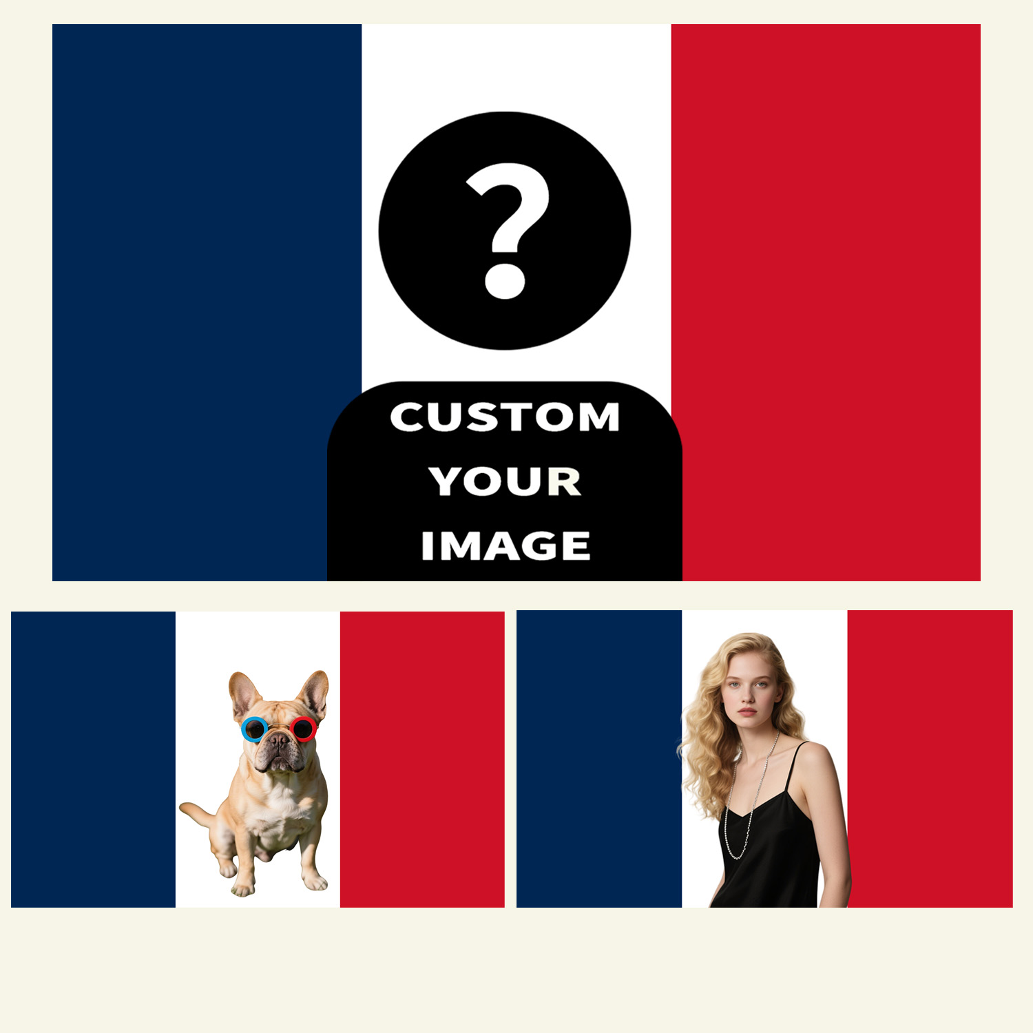 1pc 2D FLAT Personalize France - Photography Style avis et prix