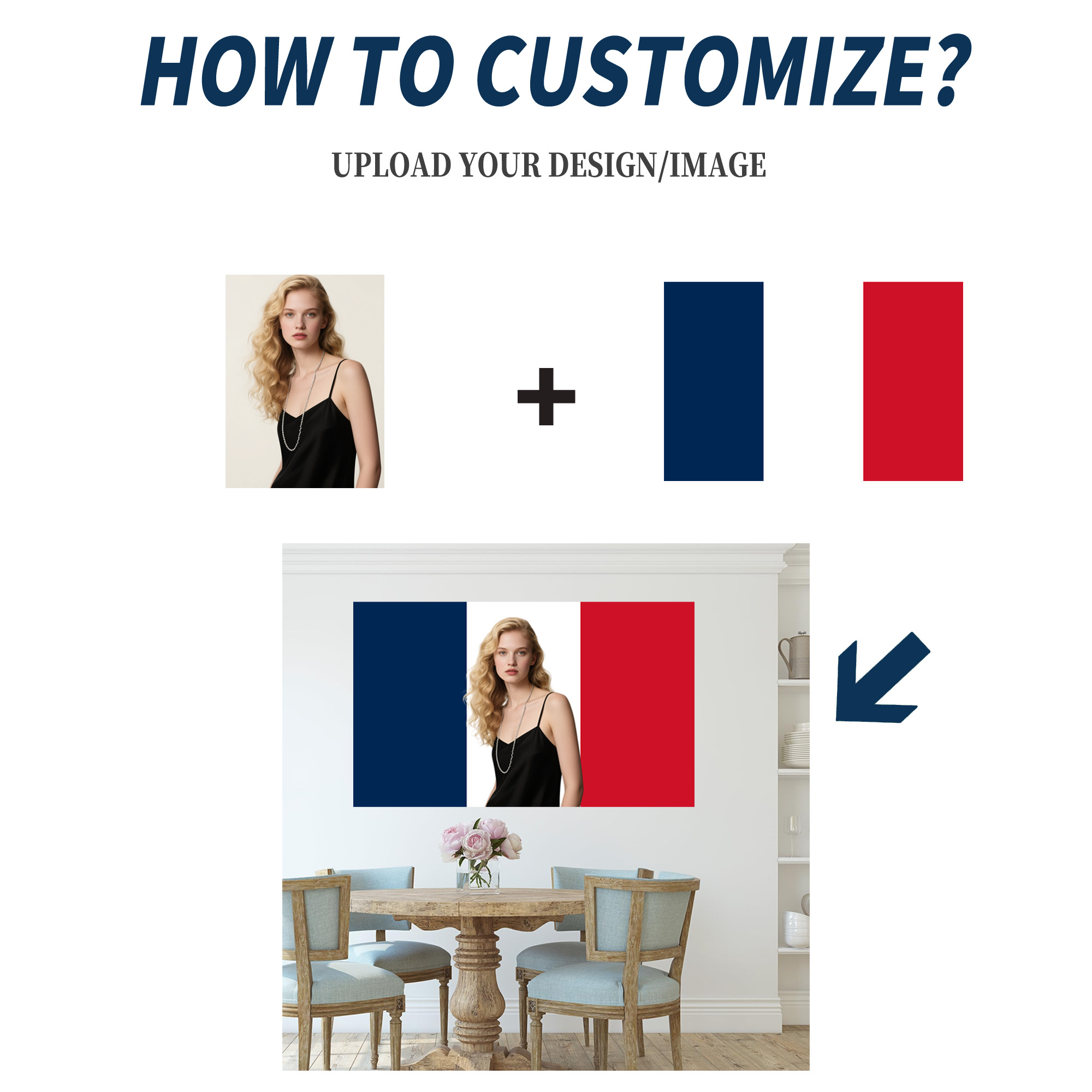 1pc 2D FLAT Personalize France - Photography Style avis et prix