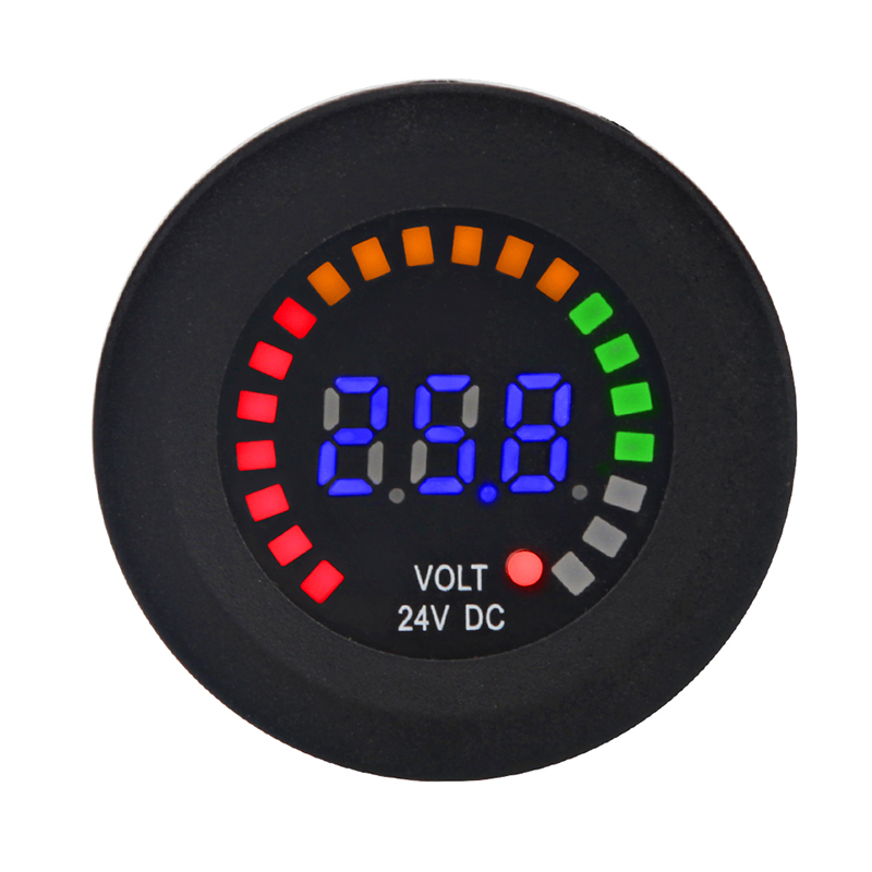 24V 12V DC Voltmeter Color LED - Light Meter Incident avis et prix