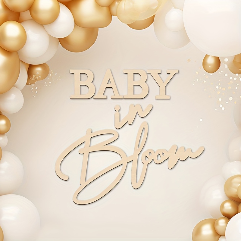Baby in Bloom Wooden Sign Gend - Photography Prompt avis et prix
