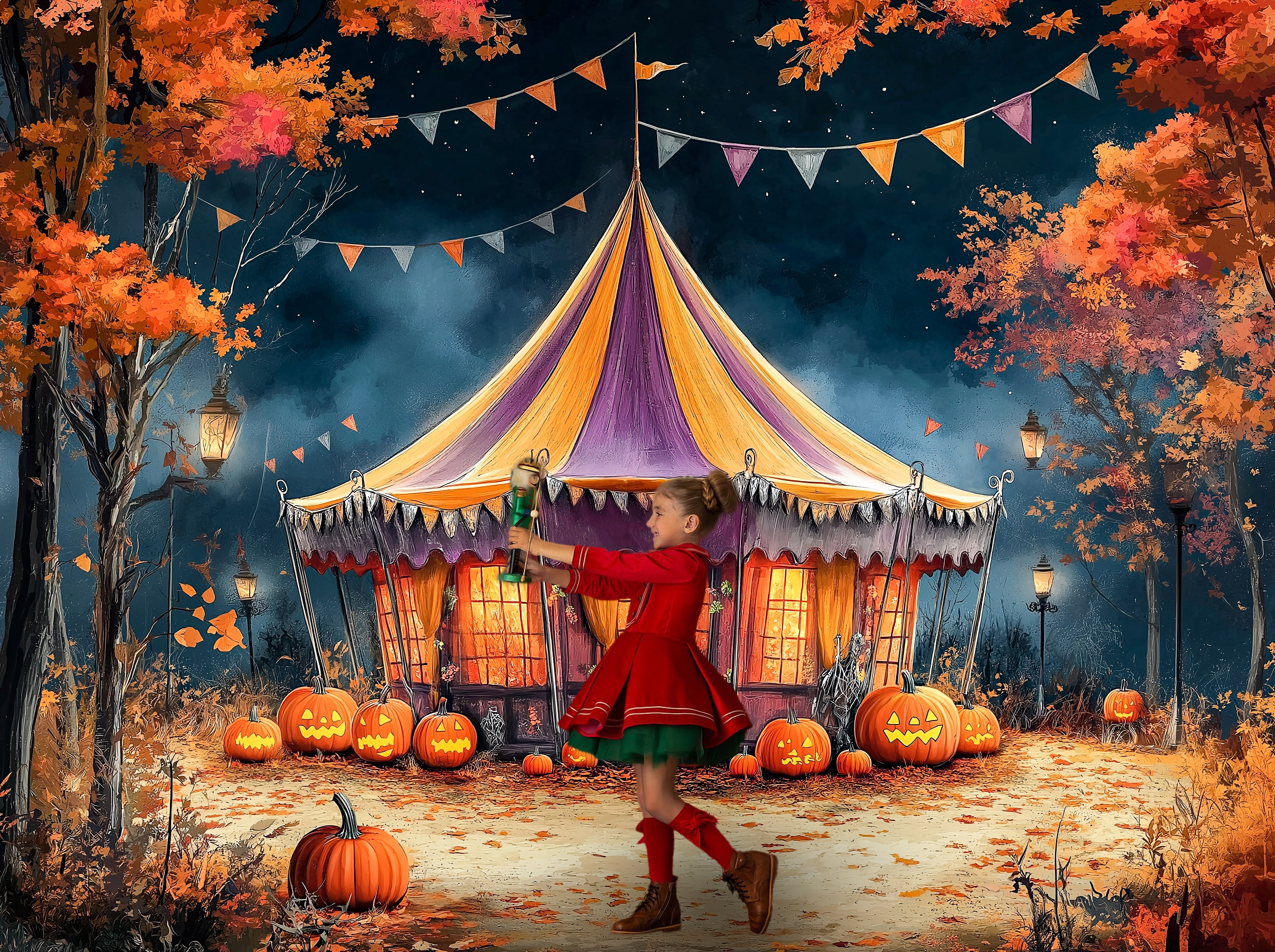 Halloween Parody Circus Backdr - Photography Trick avis et prix