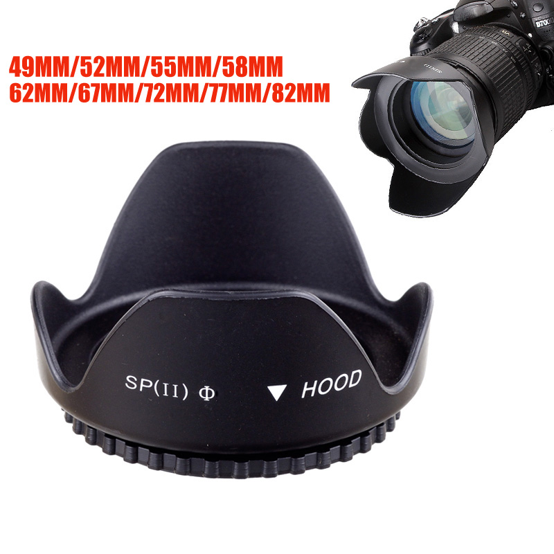 Universal Lens Hood 49mm 52mm  - Lens Hood Petal avis et prix