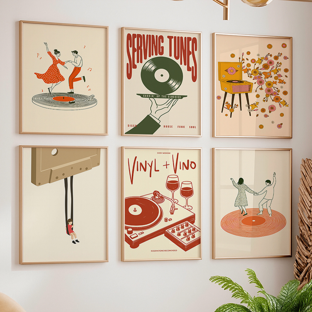 1pc Vintage Music Canvas Poste - Photography Pose avis et prix