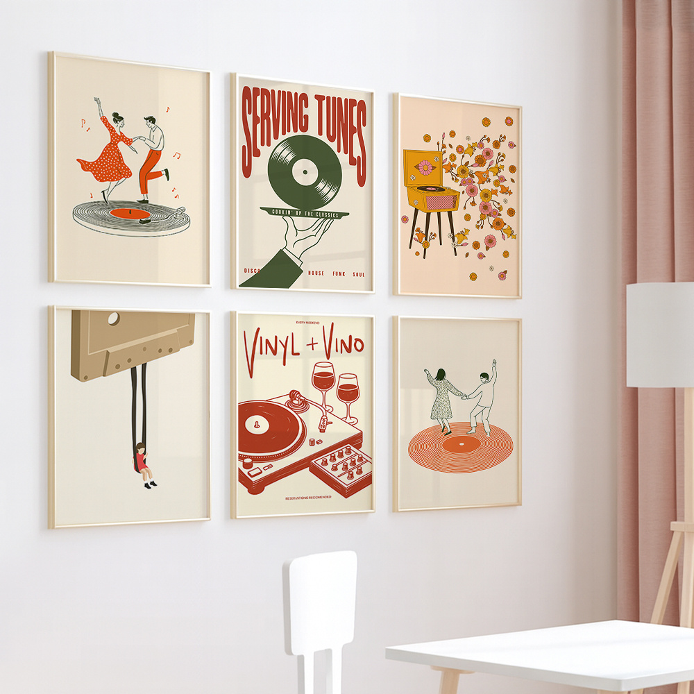 1pc Vintage Music Canvas Poste - Photography Pose avis et prix