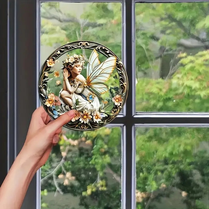 Round Fairy Angel 8in acrylic  - Photography Prompt avis et prix