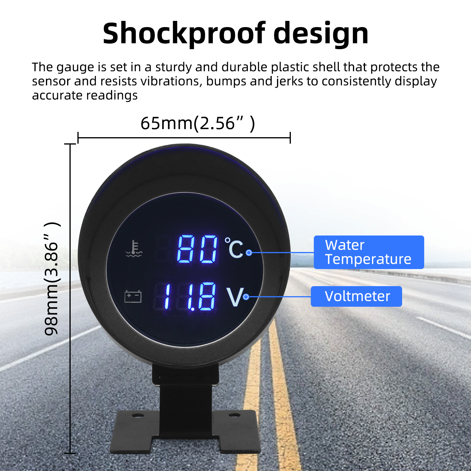 AD Round Led Digital Car Water - Light Meter Incident avis et prix
