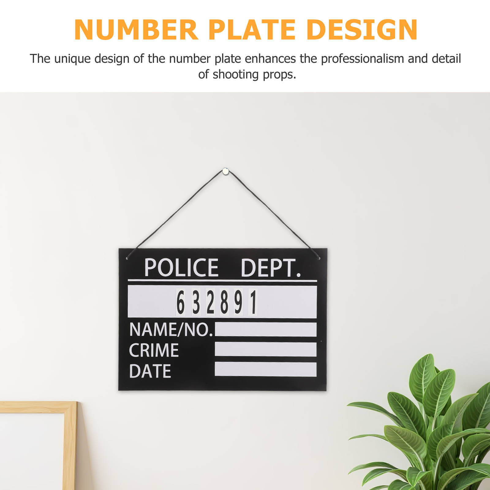 2pcs Prison Board Number Sign  - Photography Prompt avis et prix