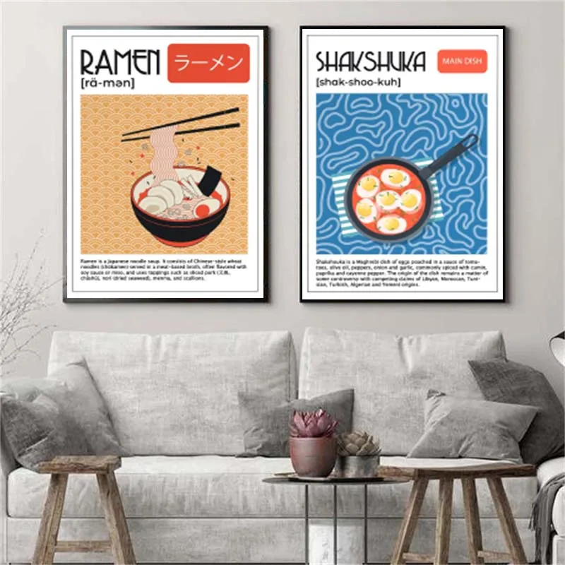 Asian Food Canvas Painting Pos - Photography Food avis et prix