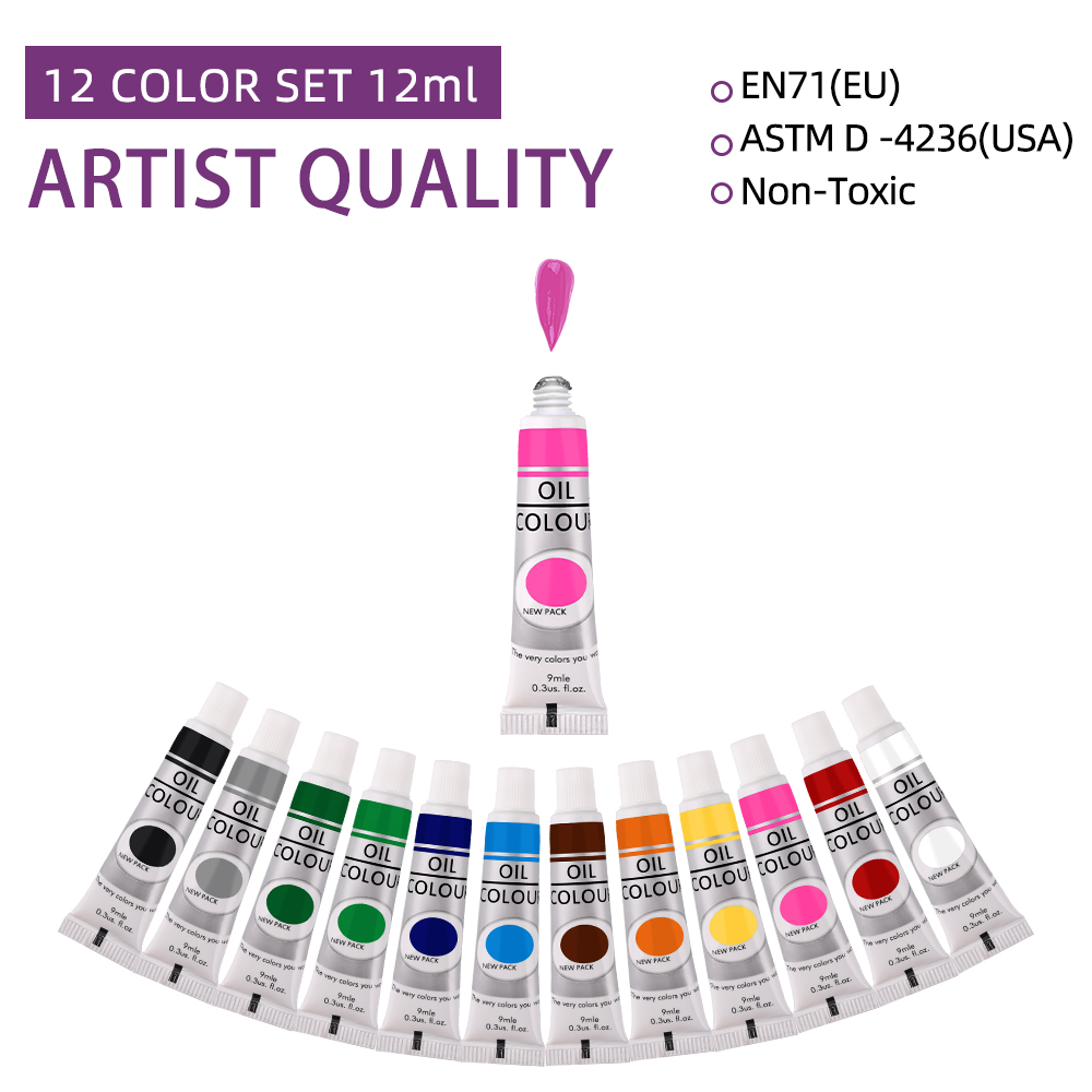 12 Color Oil Paints Set 9ml Tu - Photography Fine Art avis et prix