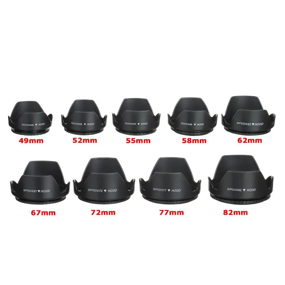 Lens Hood 49mm 52mm 55mm 58mm  - Lens Hood Petal avis et prix