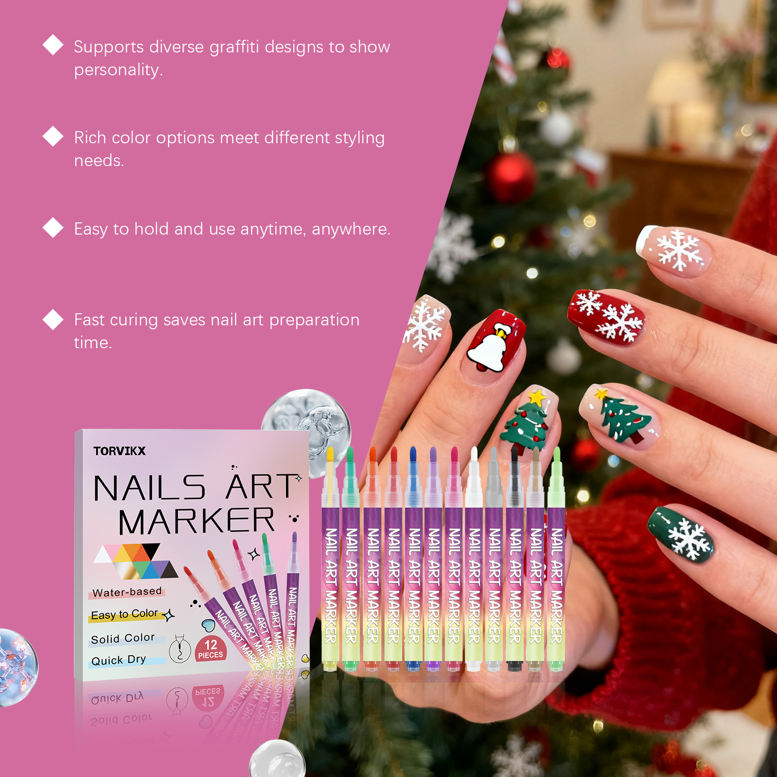 Colorful Graffiti Pen Nail Art - Photography Fine Art avis et prix