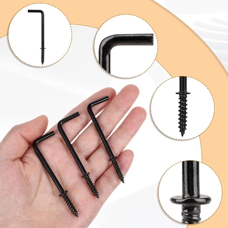 Black Self Tapping Screw Hook  - Photography Angle avis et prix