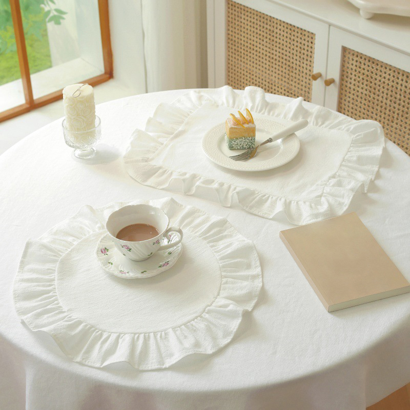 Minimalist Stripe Ruffle Place - Photography Food avis et prix