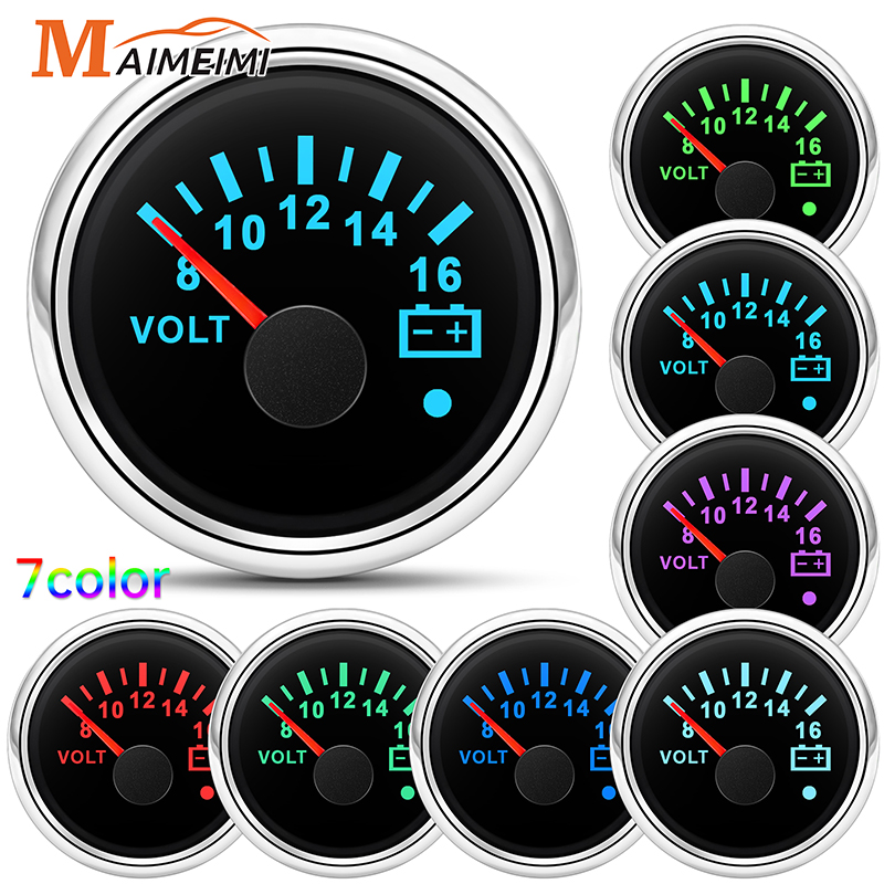 52mm Voltmeter 7 Colors Backli - Light Meter Incident avis et prix
