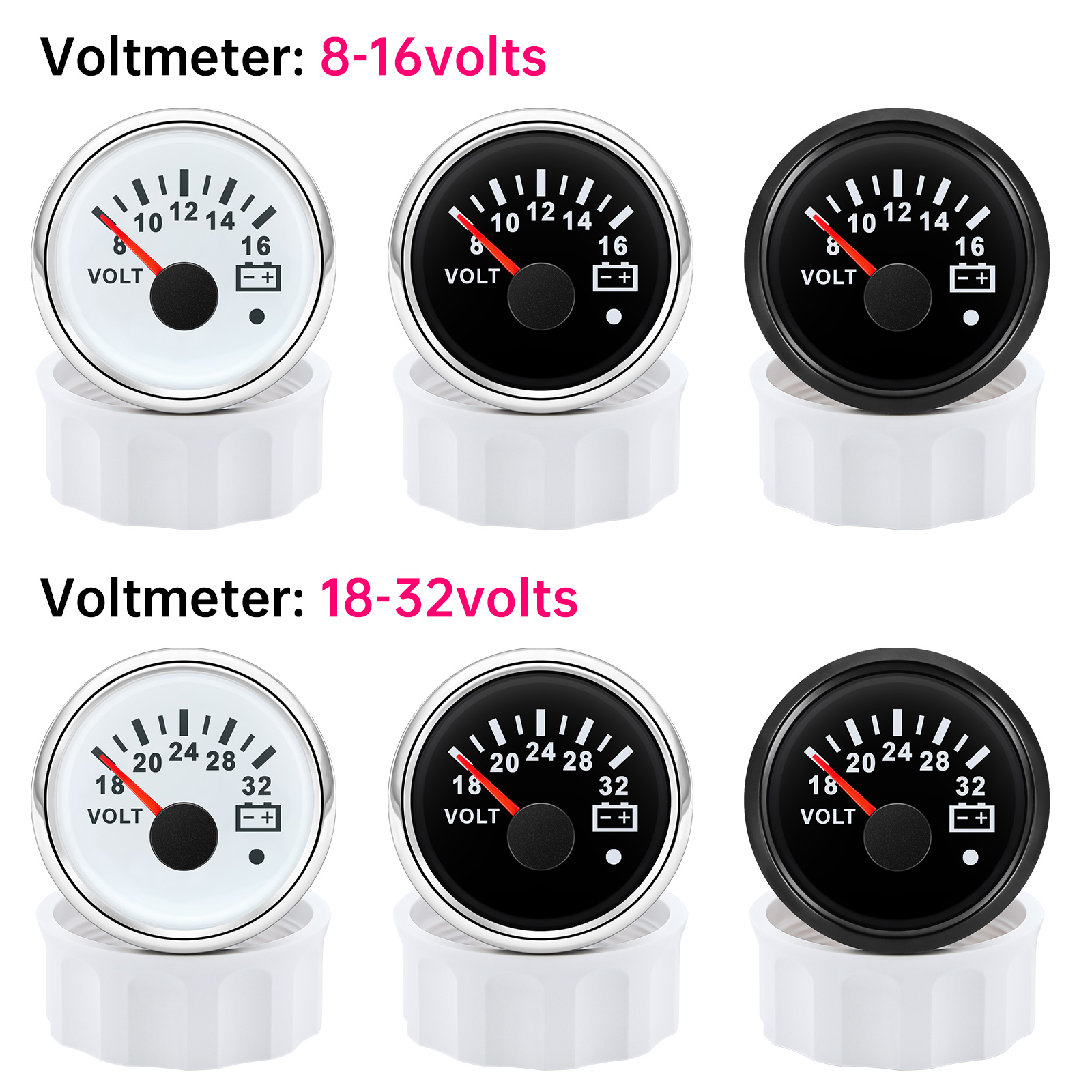 52mm Voltmeter 7 Colors Backli - Light Meter Incident avis et prix