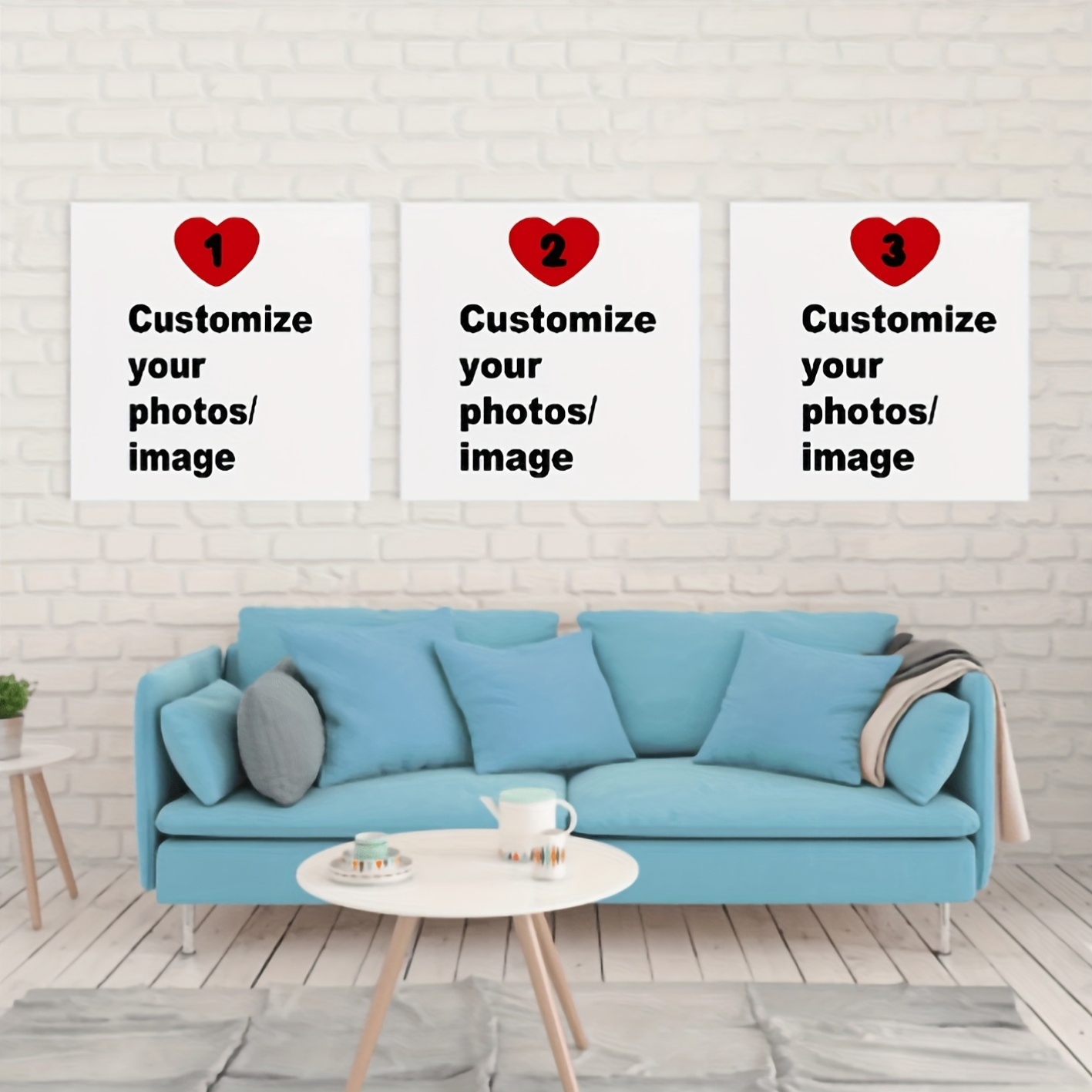 3pcs/set Custom Square Canvas  - Photography Style avis et prix