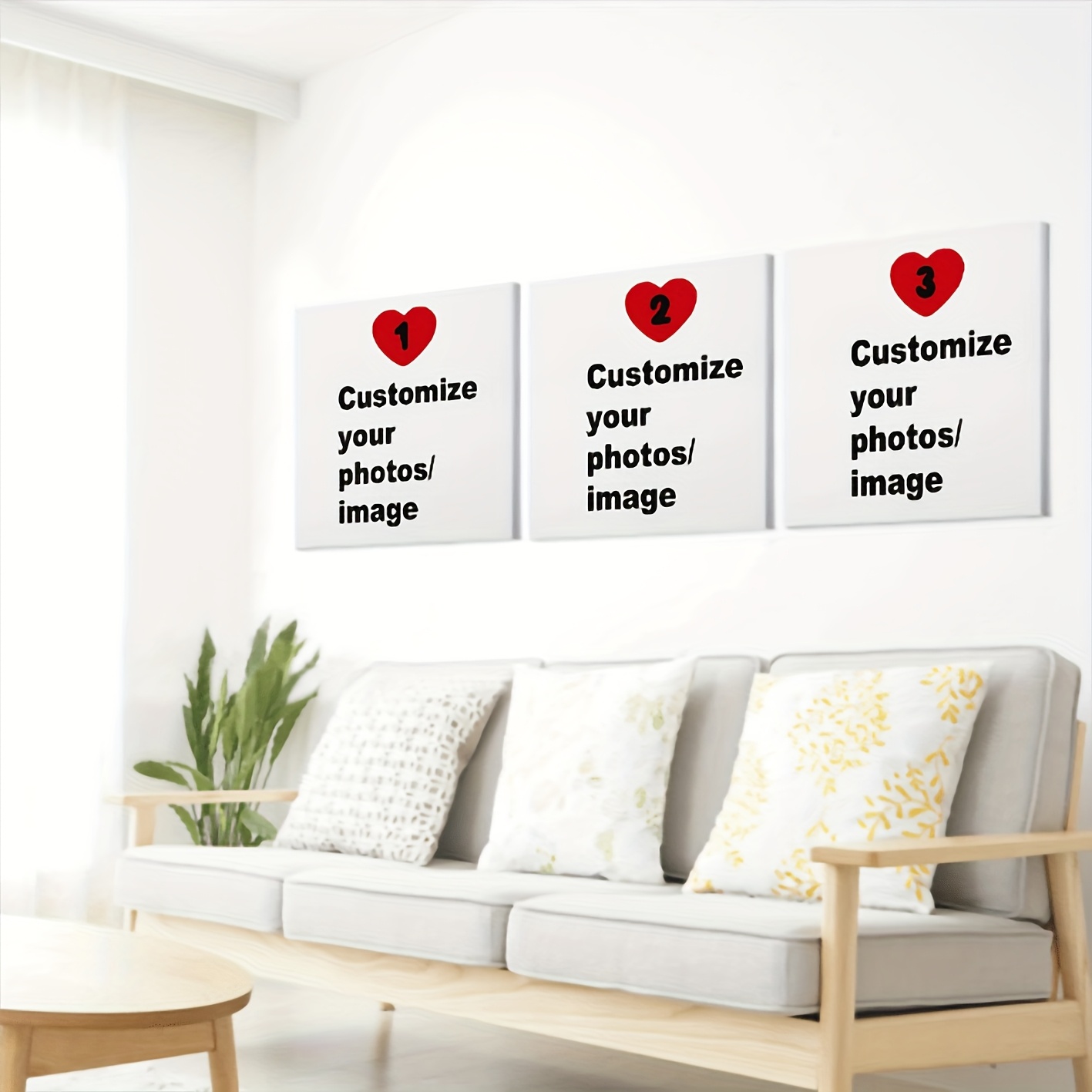 3pcs/set Custom Square Canvas  - Photography Style avis et prix