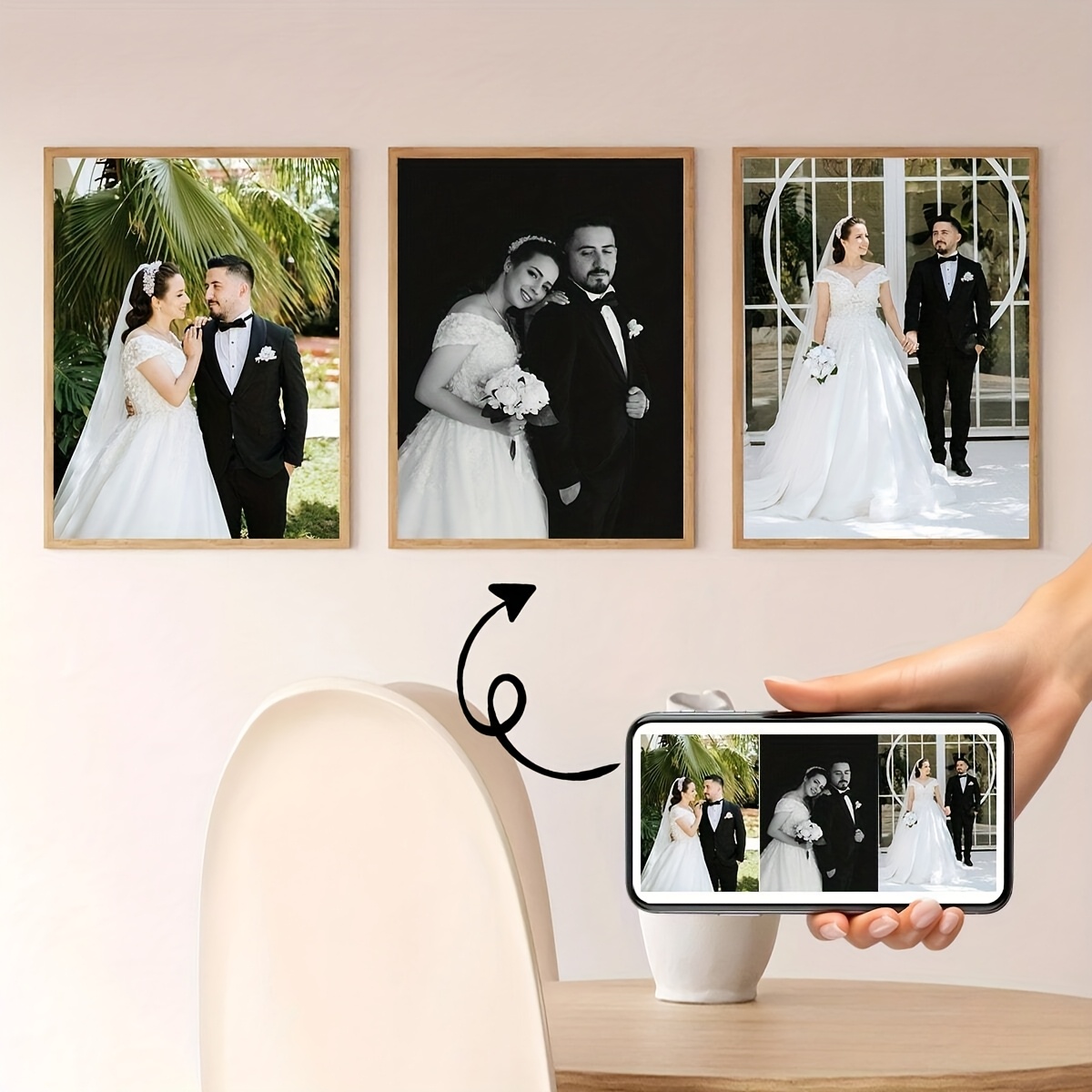 3pcs/set Custom Square Canvas  - Photography Style avis et prix