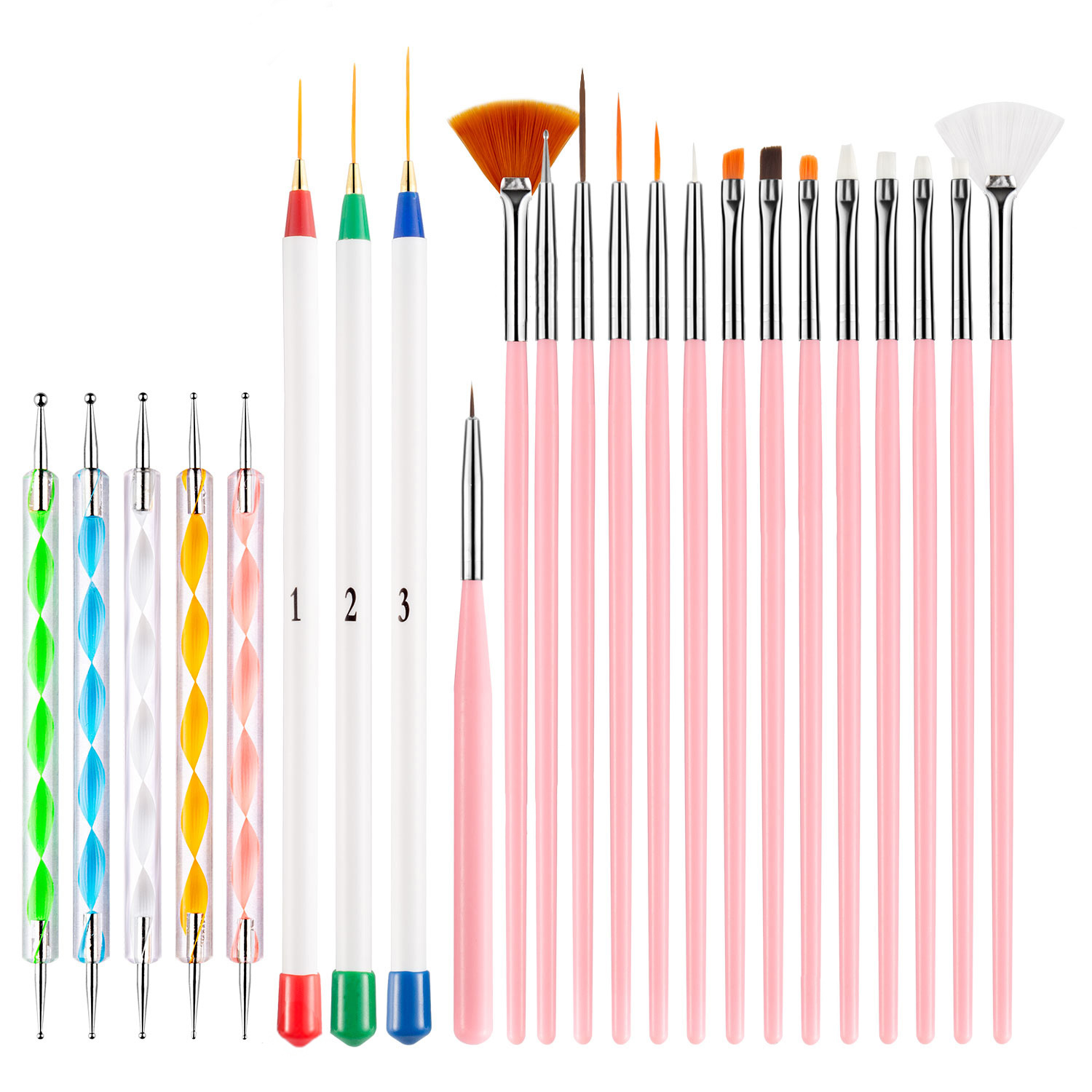 23PCS Nail Art Brushes Kit Lin - Photography Fine Art avis et prix