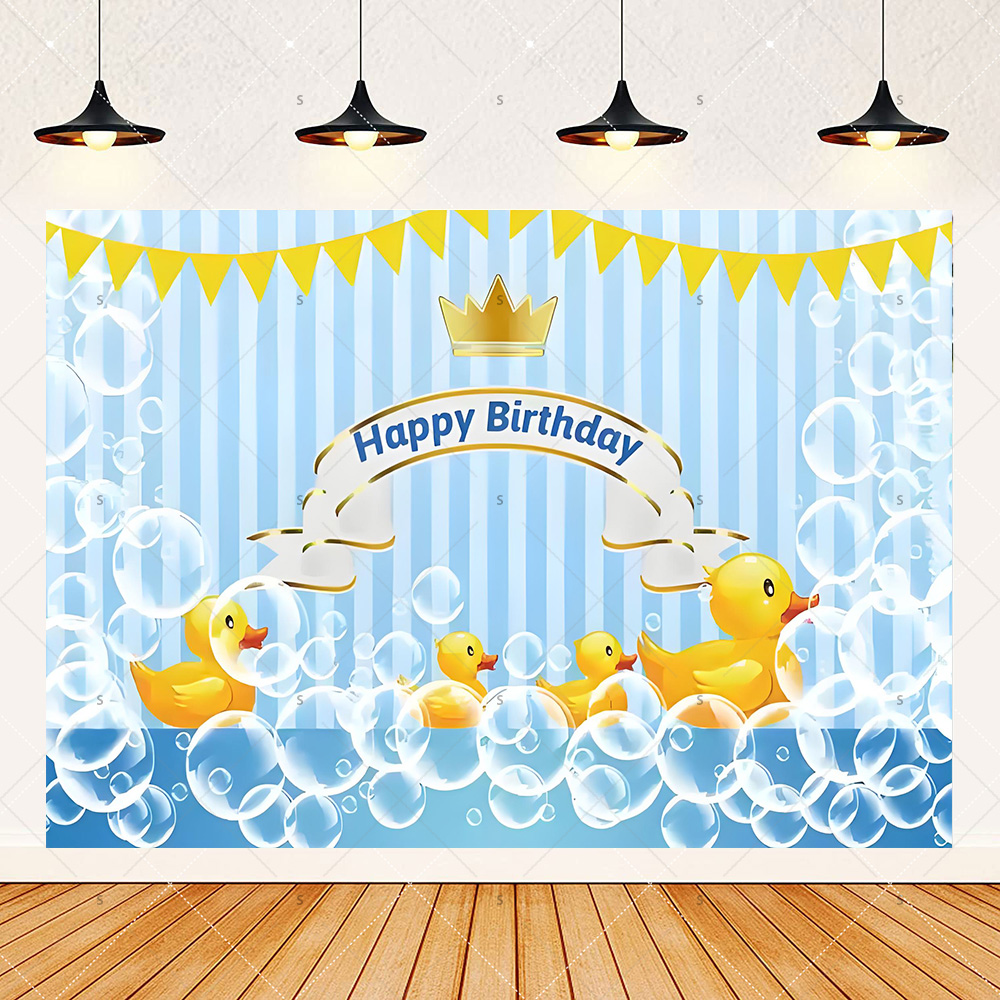 Cartoon Yellow Duck Theme Birt - Photography Duck avis et prix