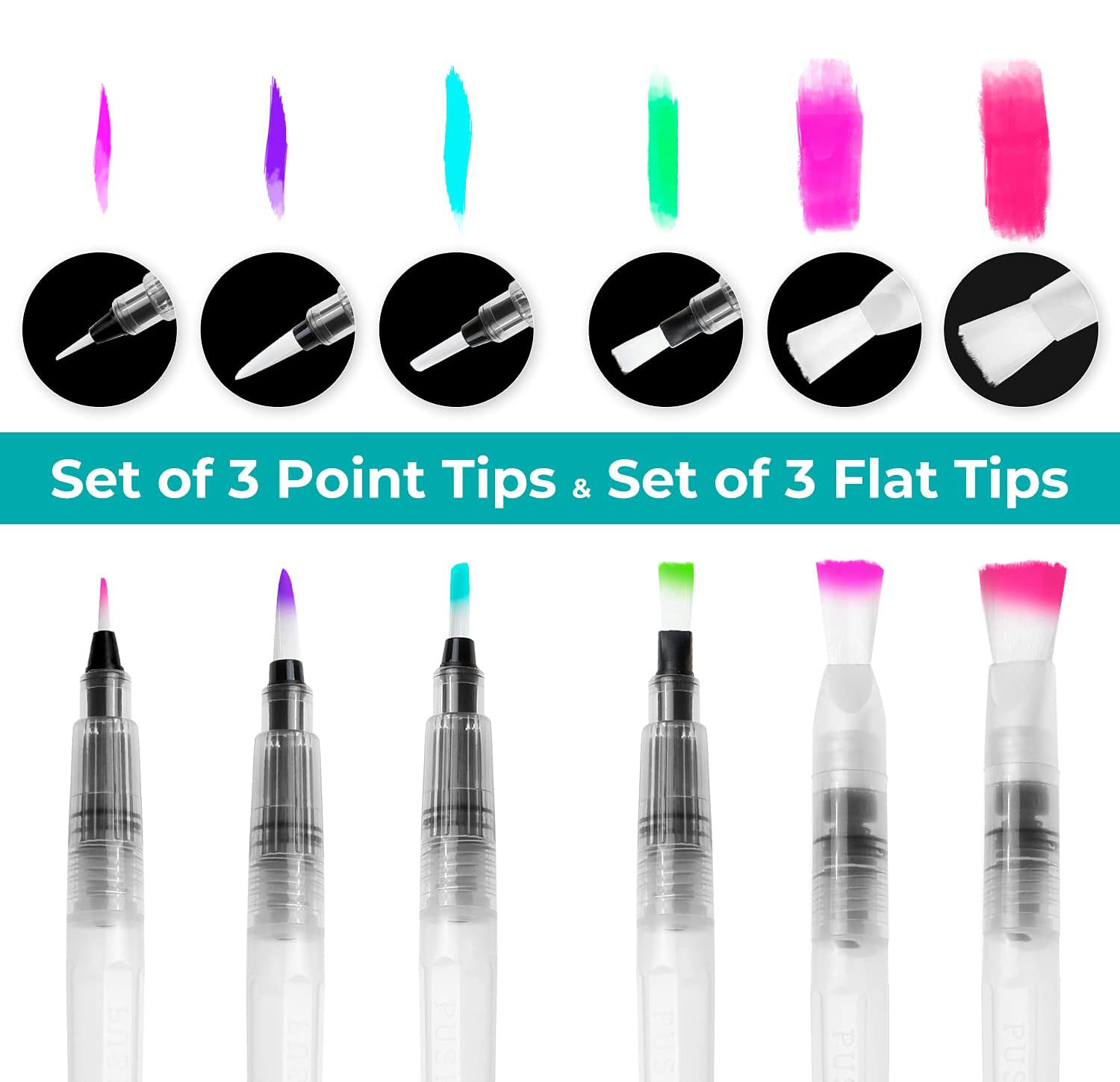 6/12/18pcs Water Color Brush P - Photography Fine Art avis et prix