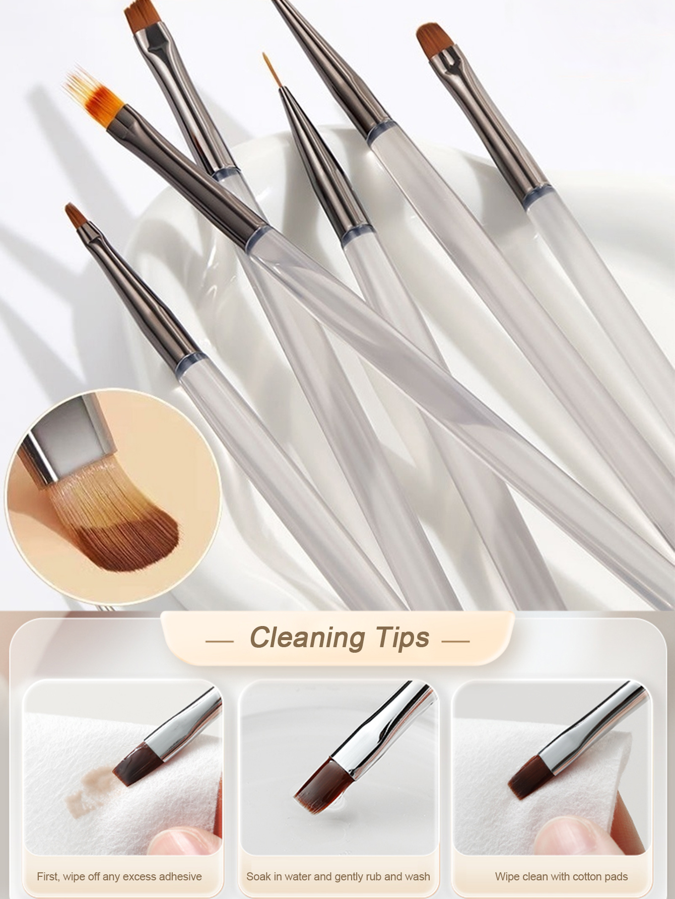 1 Set Of 9 Nail Art Brushes Dr - Photography Fine Art avis et prix