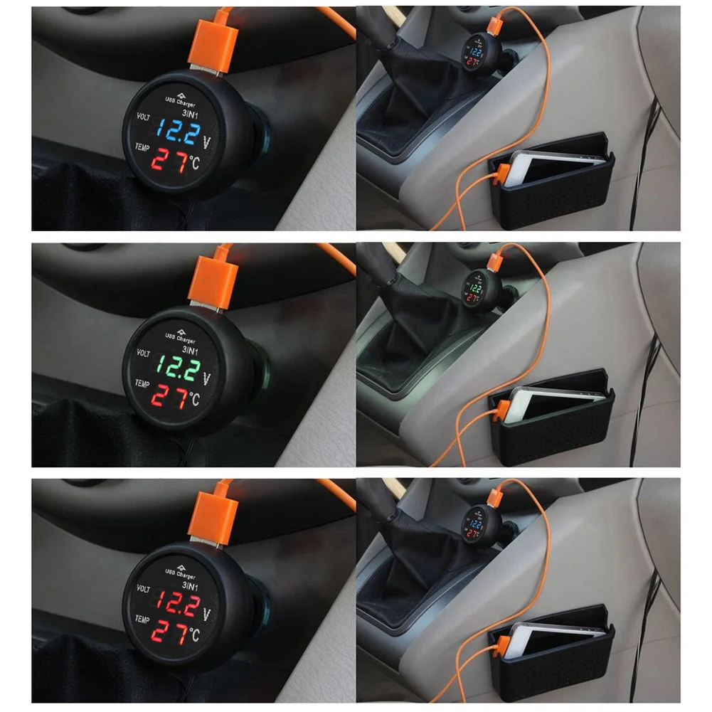 3 in 1 12/24V Car Volt Meter W - Light Meter Incident avis et prix
